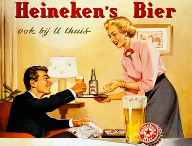 Vintage bier reclames Heineken